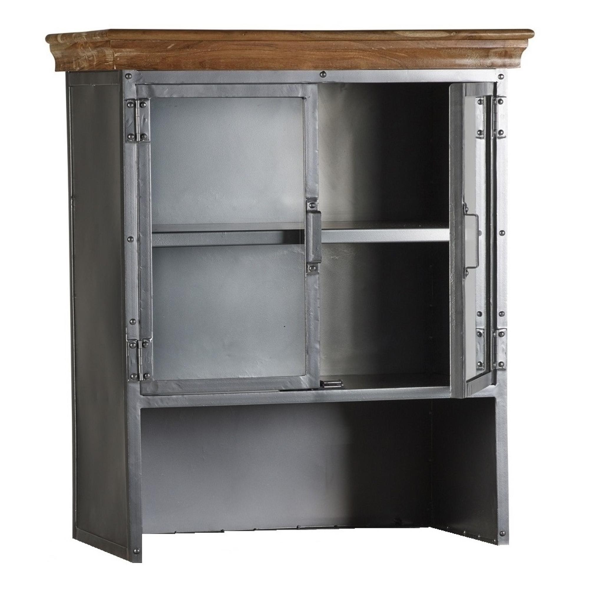 Product photograph of Metropolis Industrial 85cm Small Hutch from Choice Furniture Superstore.